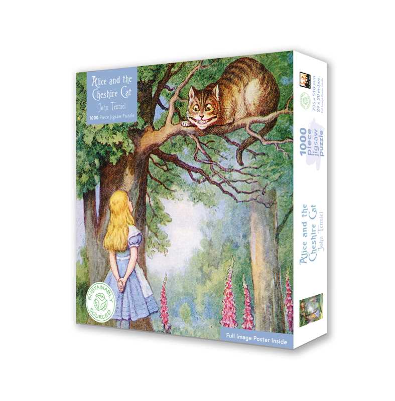Alice & Cheshire Cat Adult Sustainable Jigsaw Puzzle