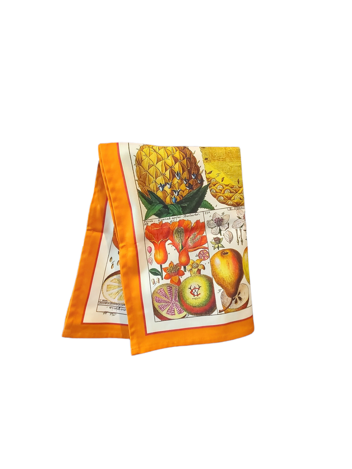 Exotic Fruit Antique Botanical Print Luxury Tea Towel