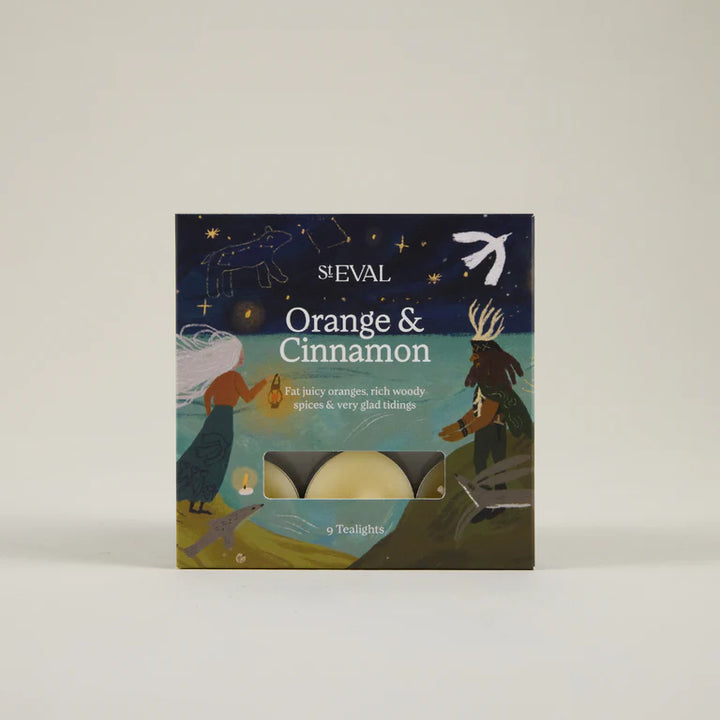 Orange & Cinnamon Tealights- Box of 9