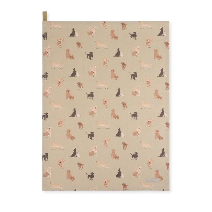 Labradors & Retrievers Tea Towel