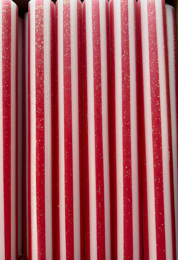 Christmas Pinstripes Individual Candle