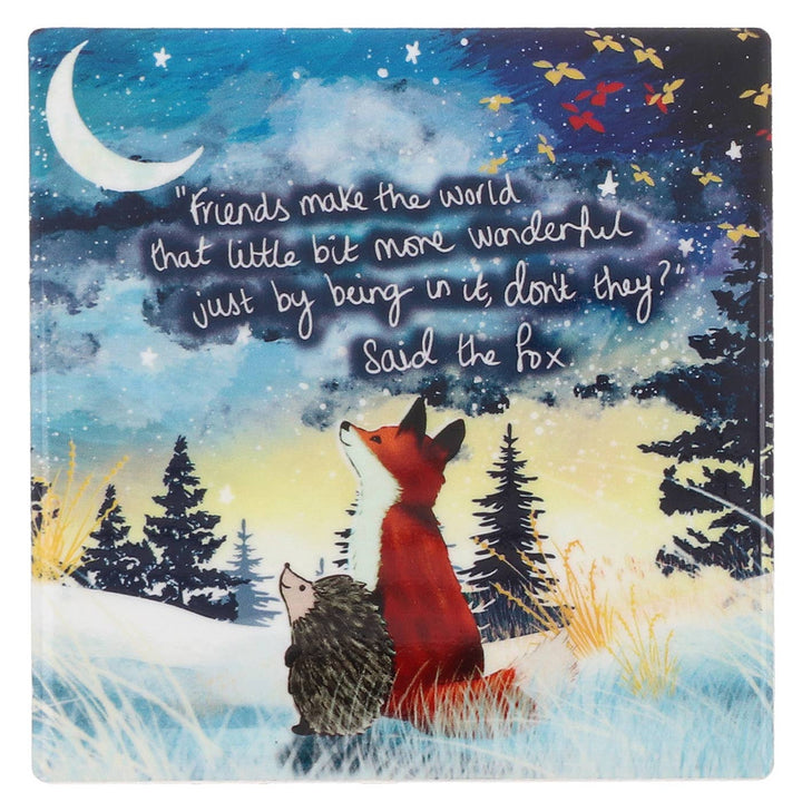 Fox Under The Moon Wonderful Friend Coaster