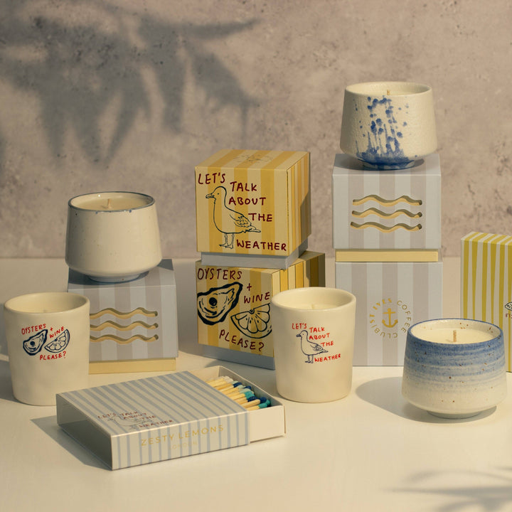 St Ives Beach Club: Gull Candle - Sea Moss & Sandalwood