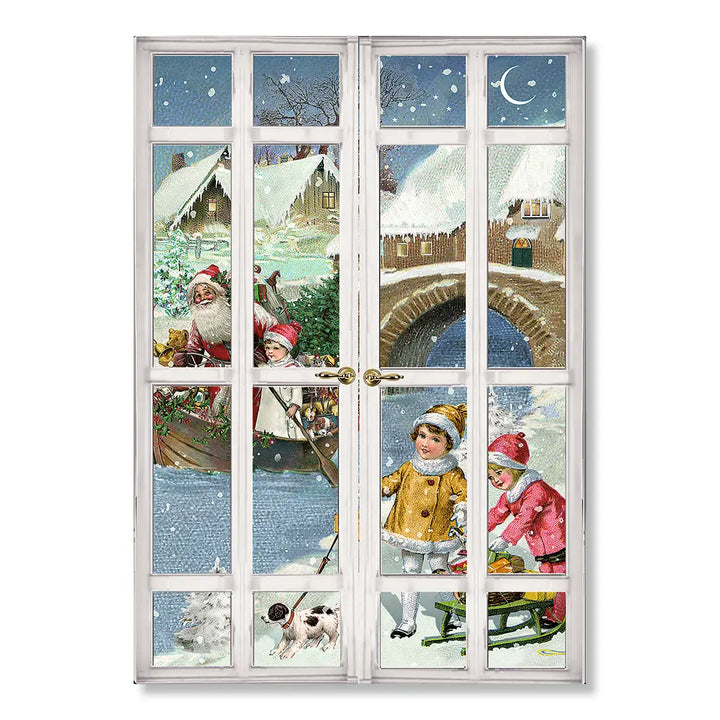 Christmas Windows Advent Calendar Card