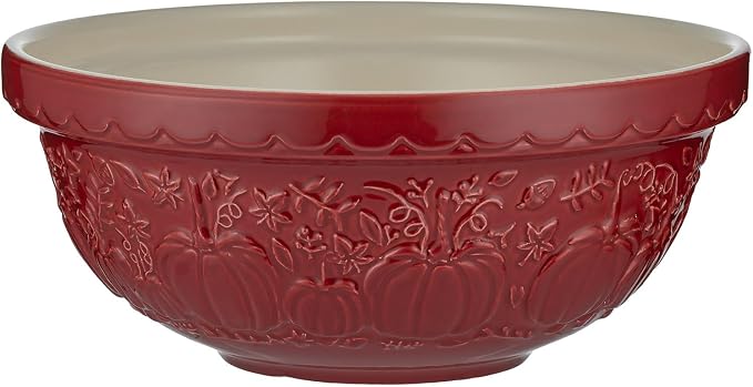 Pumpkin Red Mixing Bowl - Size 18 (10.2 in)