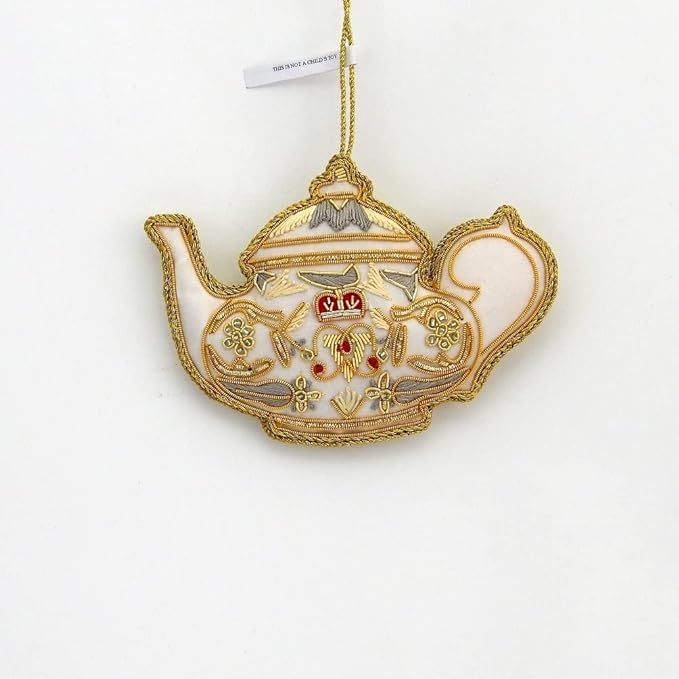 White Teapot Decoration by Tinker Tailor London
