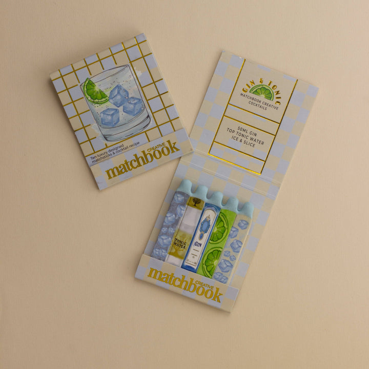 Gin And Tonic Ingredients Matchbook