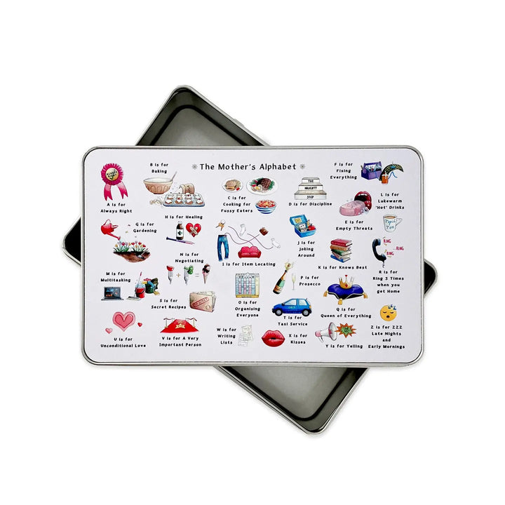 The Mother's Alphabet Storage Tin
