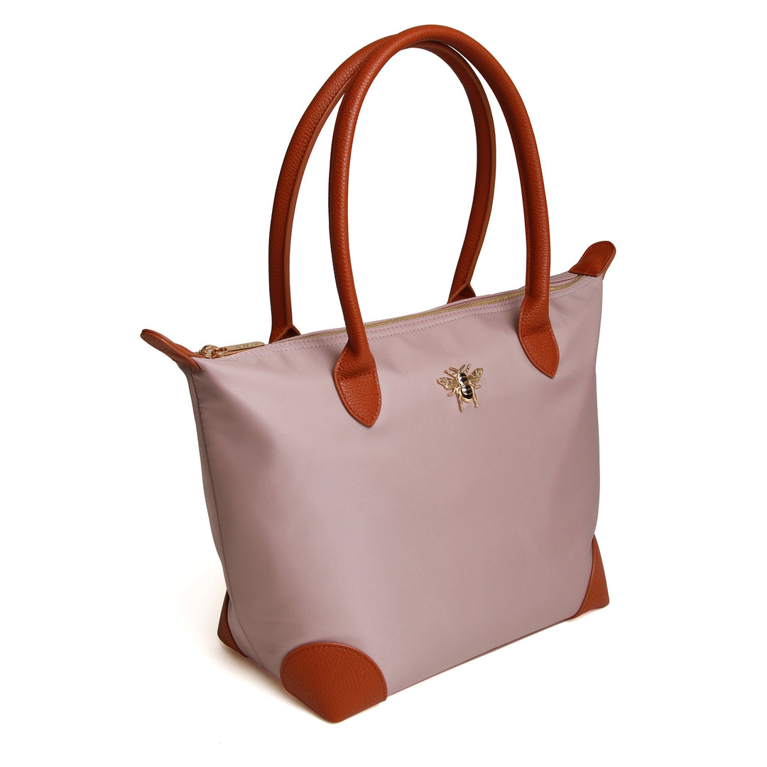 Shoreditch Large Tote Bag by Alice Wheeler London - Pink