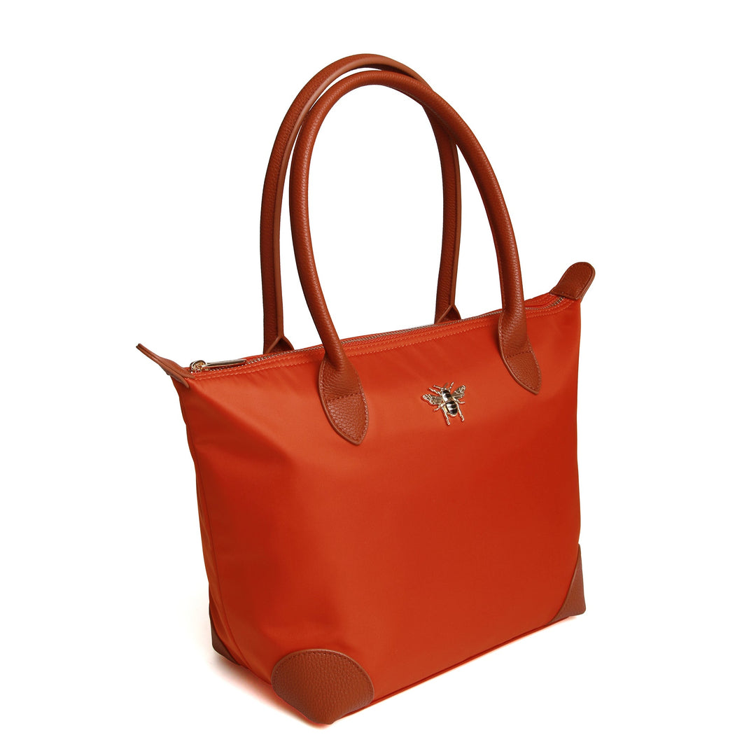 Shoreditch Large Tote Bag by Alice Wheeler London - Orange