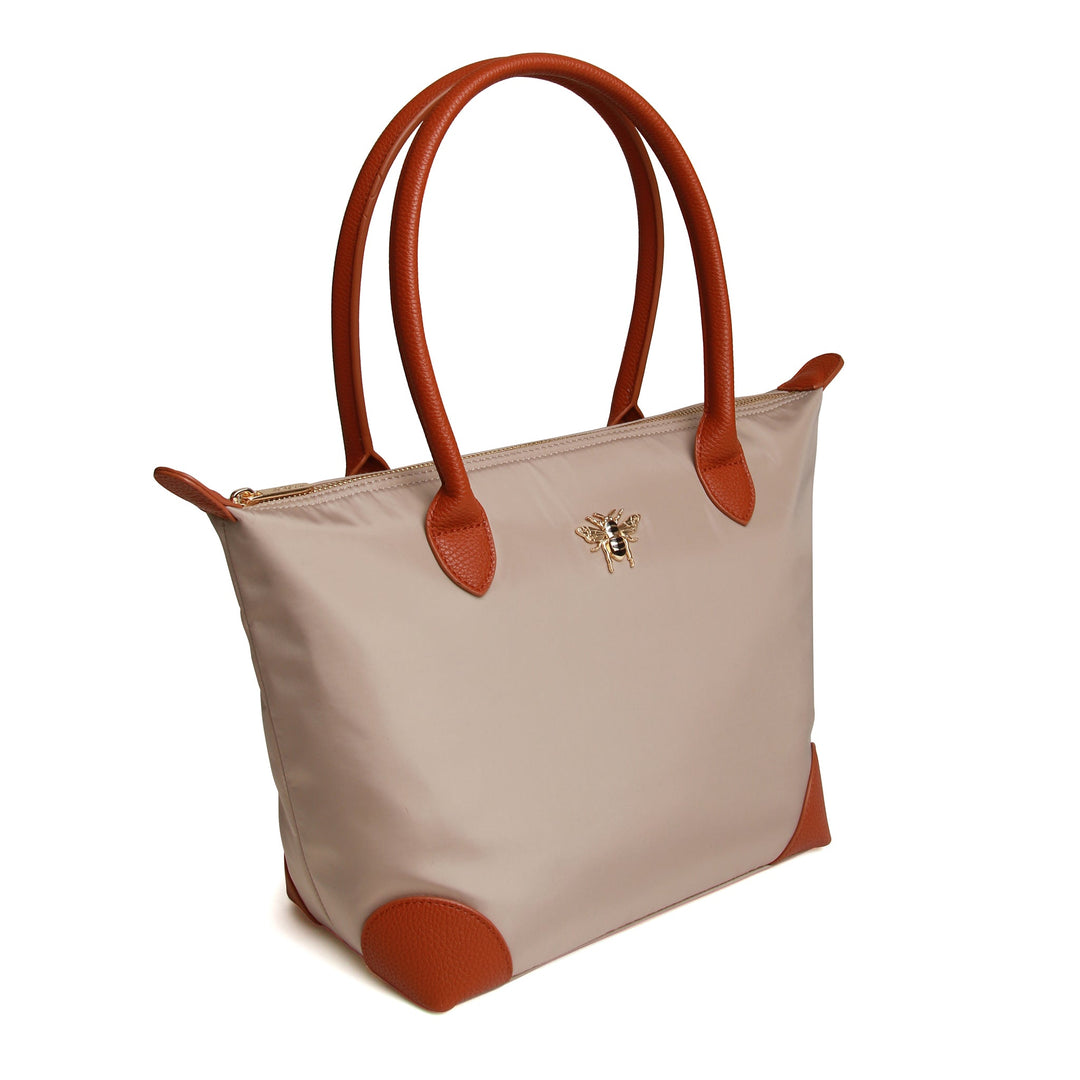 Shoreditch  Large Tote Bag by Alice Wheeler London - Stone