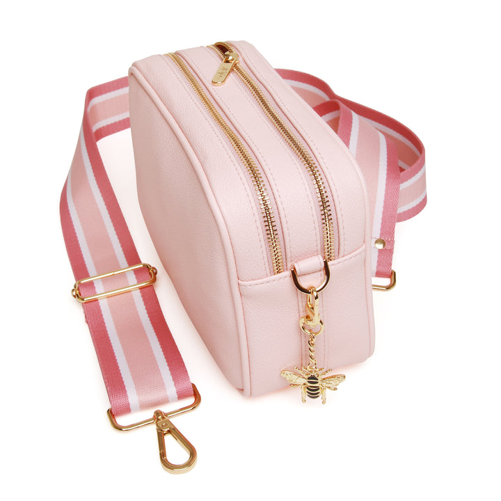 Soho Crossbody Bag by Alice Wheeler London-- Pastel Pink