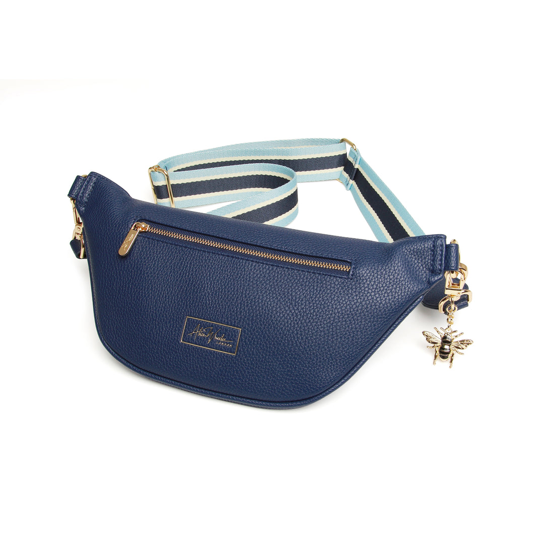 Banana Bag by Alice Wheeler London-- Navy