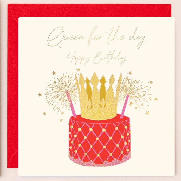 'Queen for the Day' Birthday Card