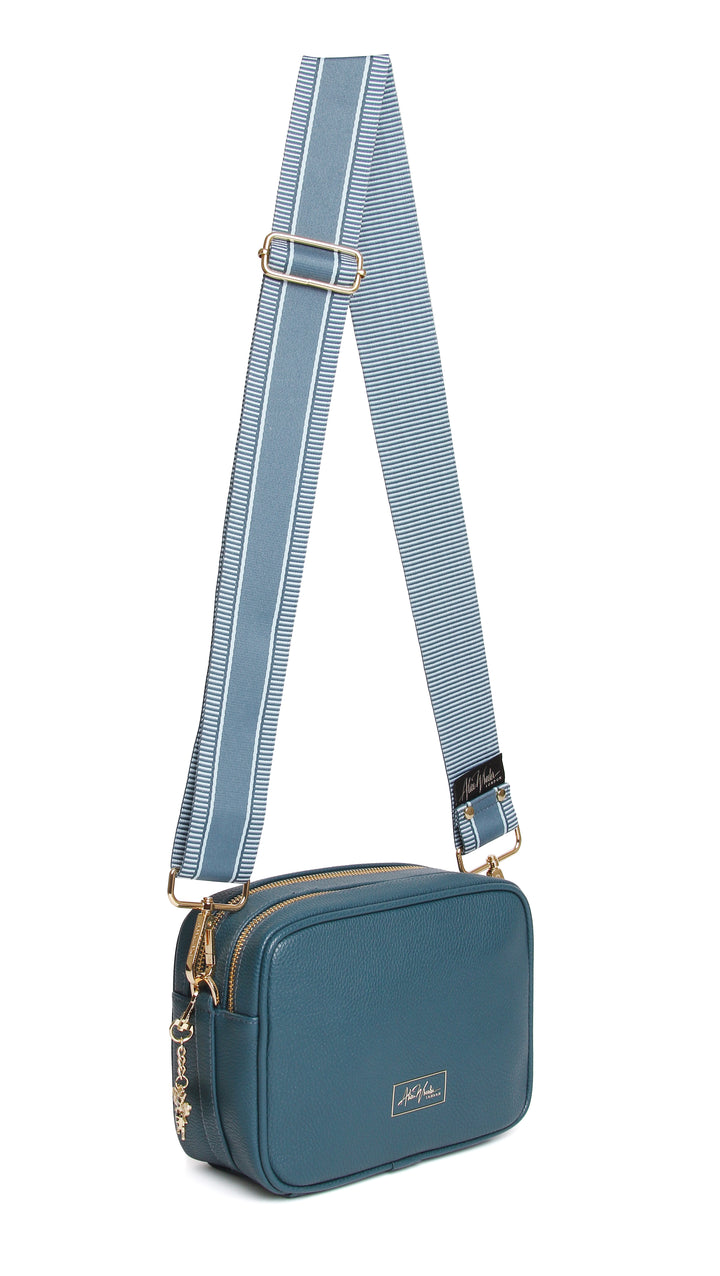 Soho Crossbody Bag by Alice Wheeler London-- Teal