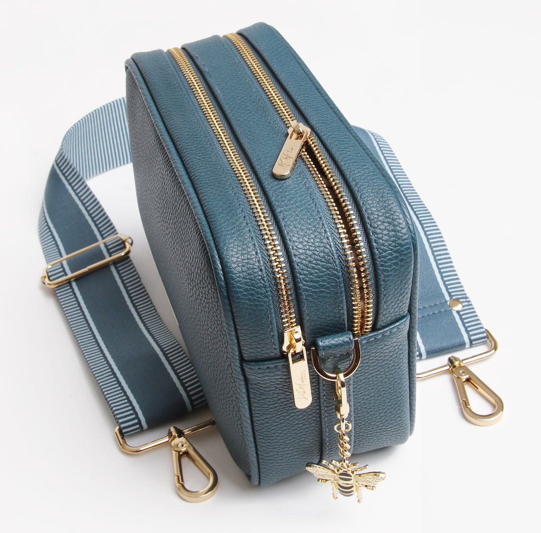 Soho Crossbody Bag by Alice Wheeler London-- Teal