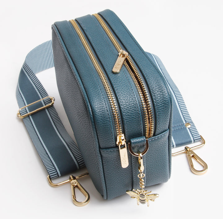 Soho Crossbody Bag by Alice Wheeler London-- Teal
