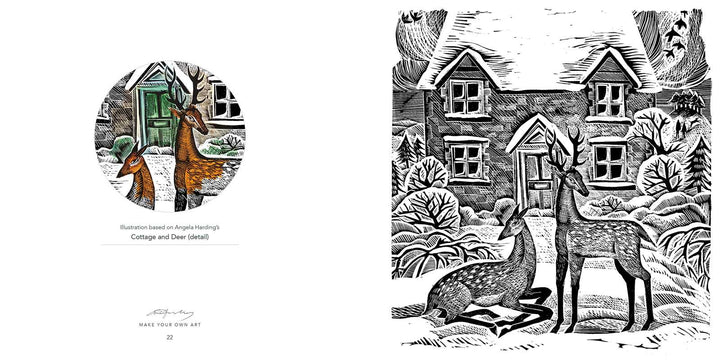Wildlife Compact Coloring Book by Angela Harding