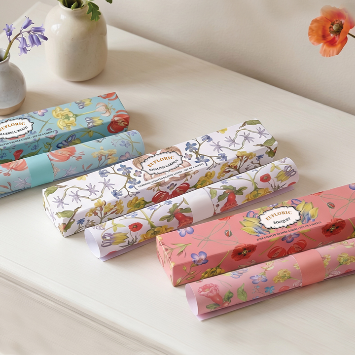 'Euphloric Bluebell Wood' Bluebell-Scented Drawer Liners