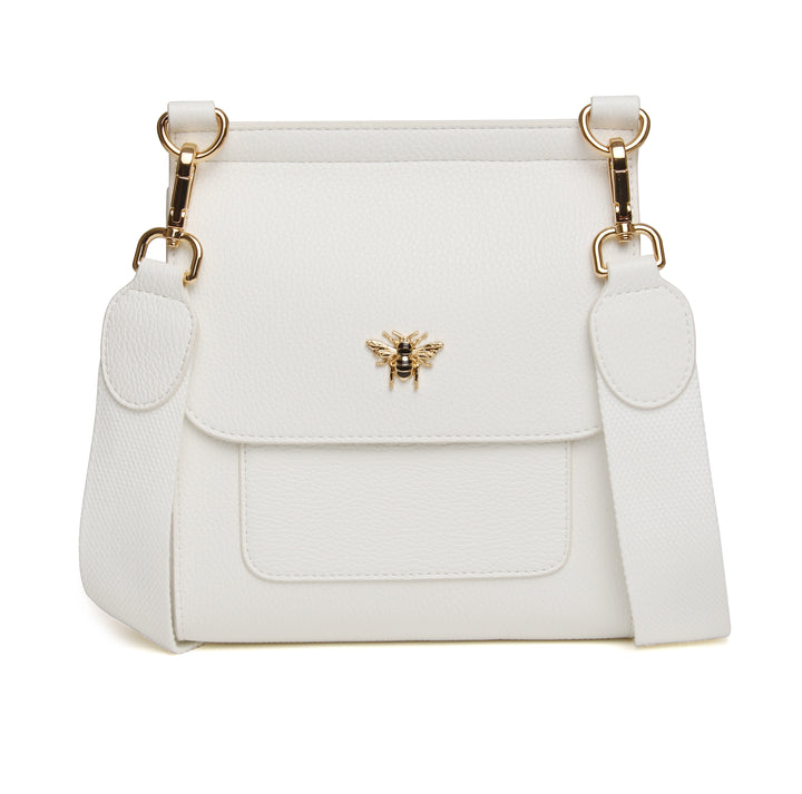 Bloomsbury Crossbody Bag by Alice Wheeler London-- White