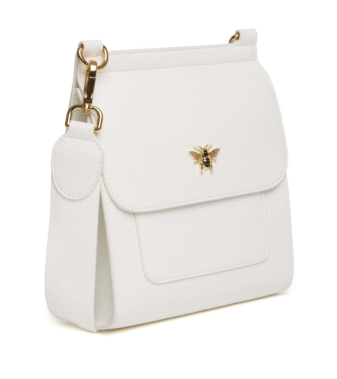 Bloomsbury Crossbody Bag by Alice Wheeler London-- White