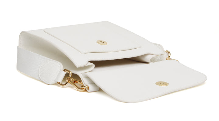 Bloomsbury Crossbody Bag by Alice Wheeler London-- White