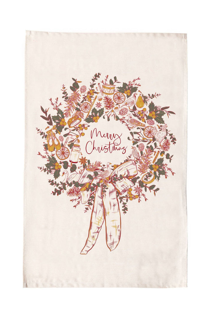 Two Turtle Doves Tea Towel