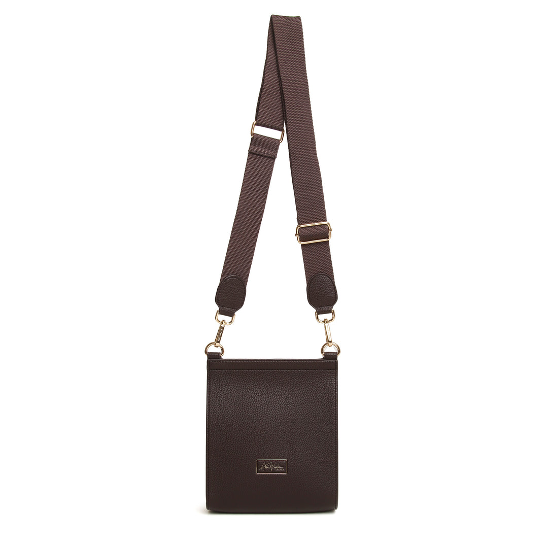 Bloomsbury Crossbody Bag by Alice Wheeler London-- Chocolate