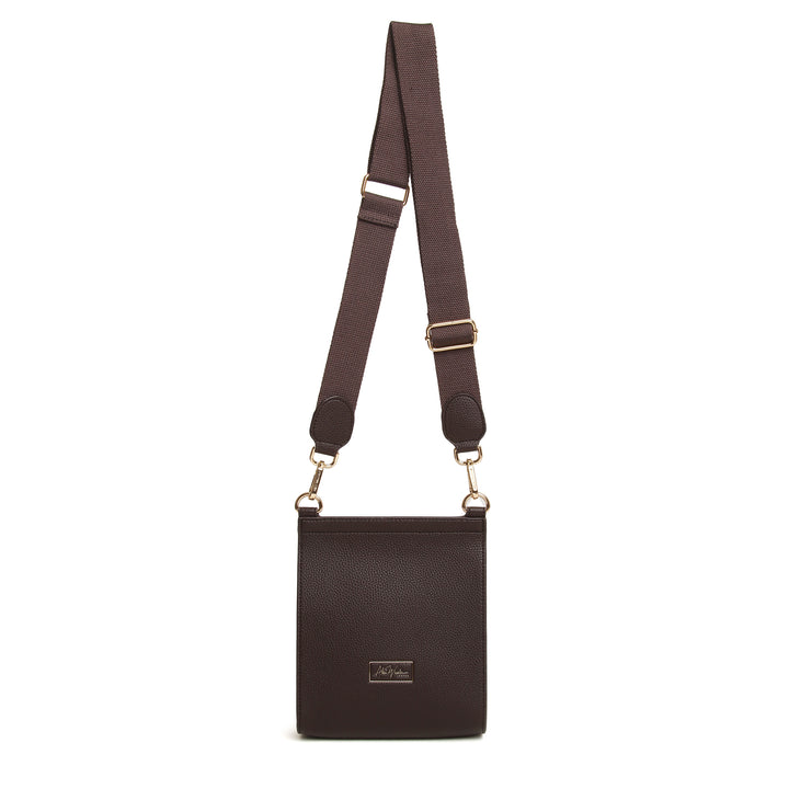 Bloomsbury Crossbody Bag by Alice Wheeler London-- Chocolate