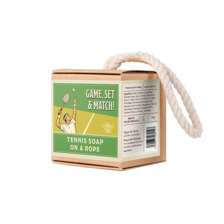 'Game, Set, & Match!' Tennis Ball Soap on a Rope 140g