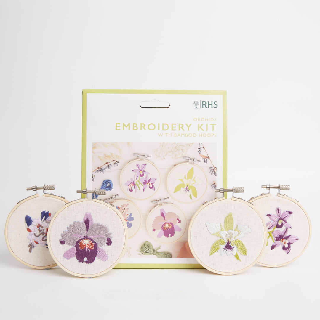 Royal Horticultural Society Orchids Embroidery Kit