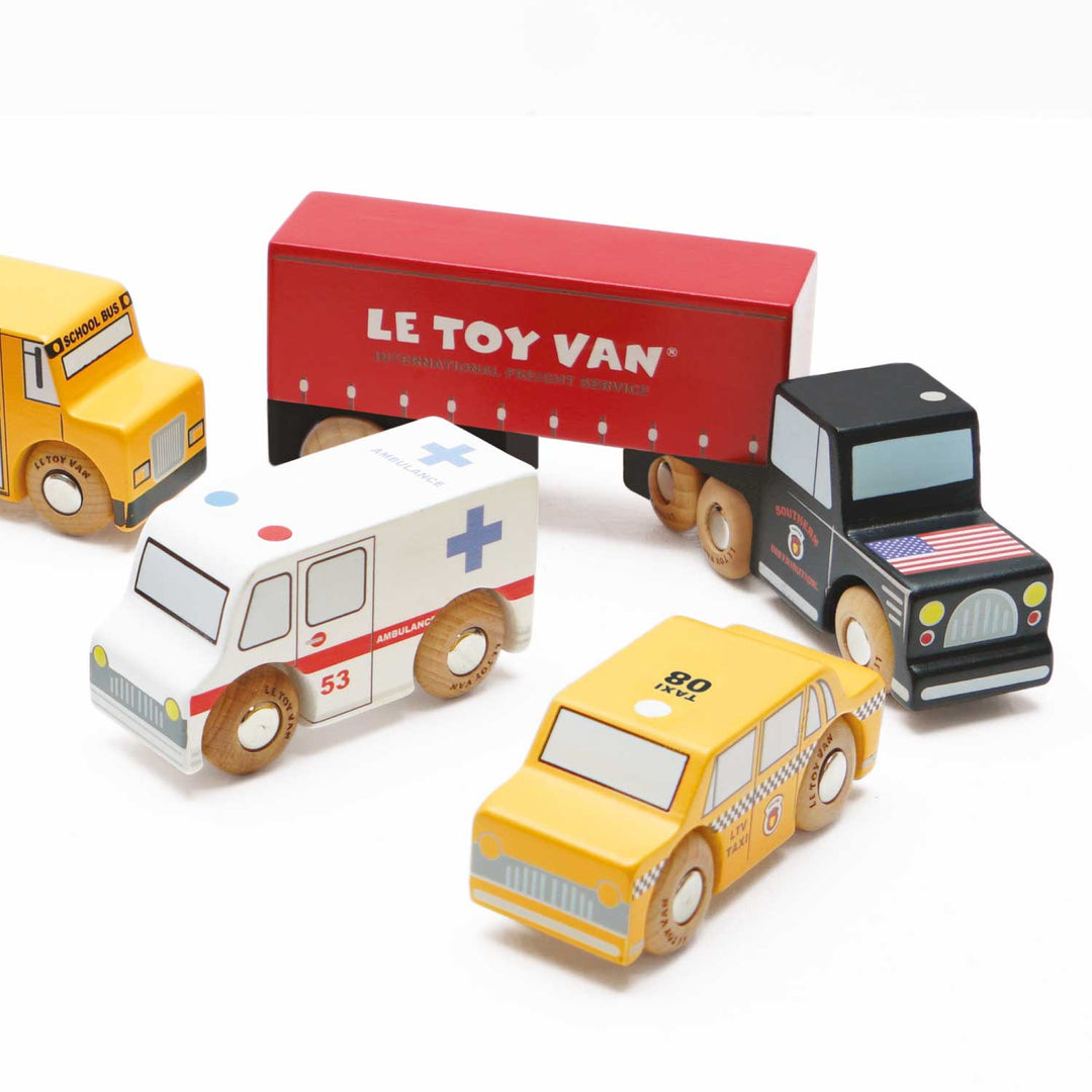 American Wooden Car Set