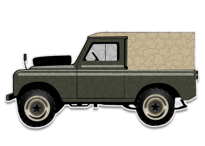 Landy 4x4 Shaped Wooden Jigsaw