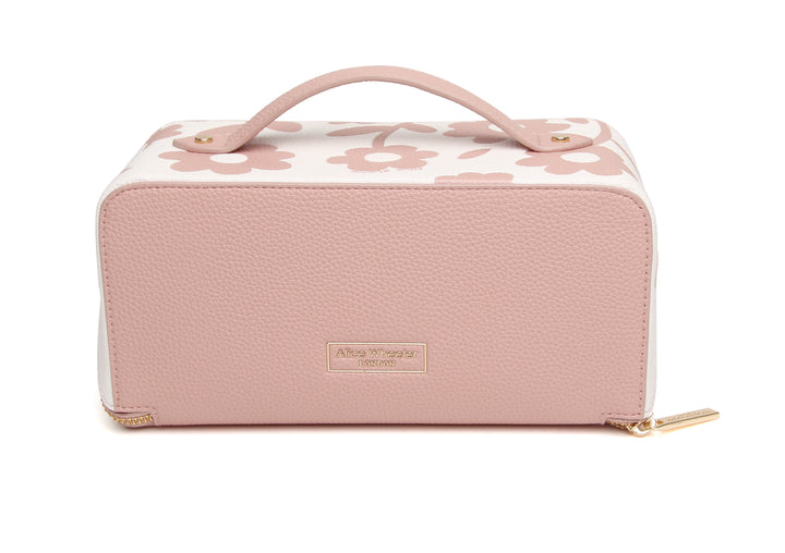 Mini-Train Case by Alice Wheeler London-- Pink Floral