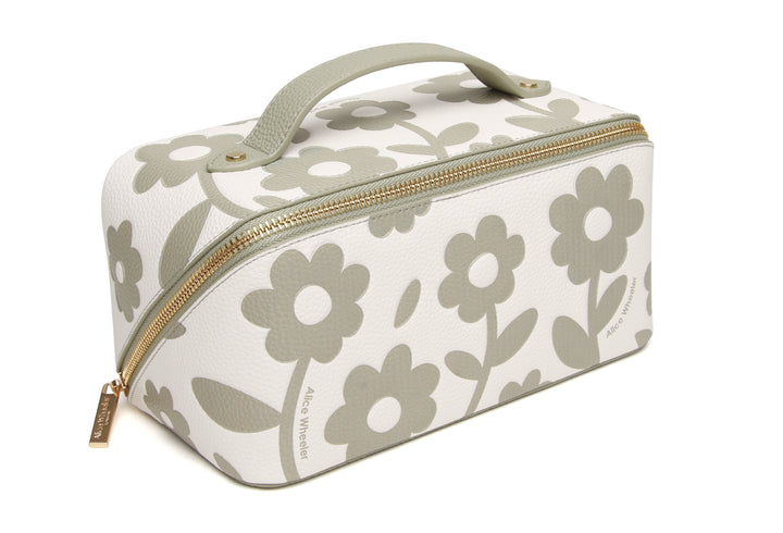 Train Case by Alice Wheeler London-- Pistachio Floral