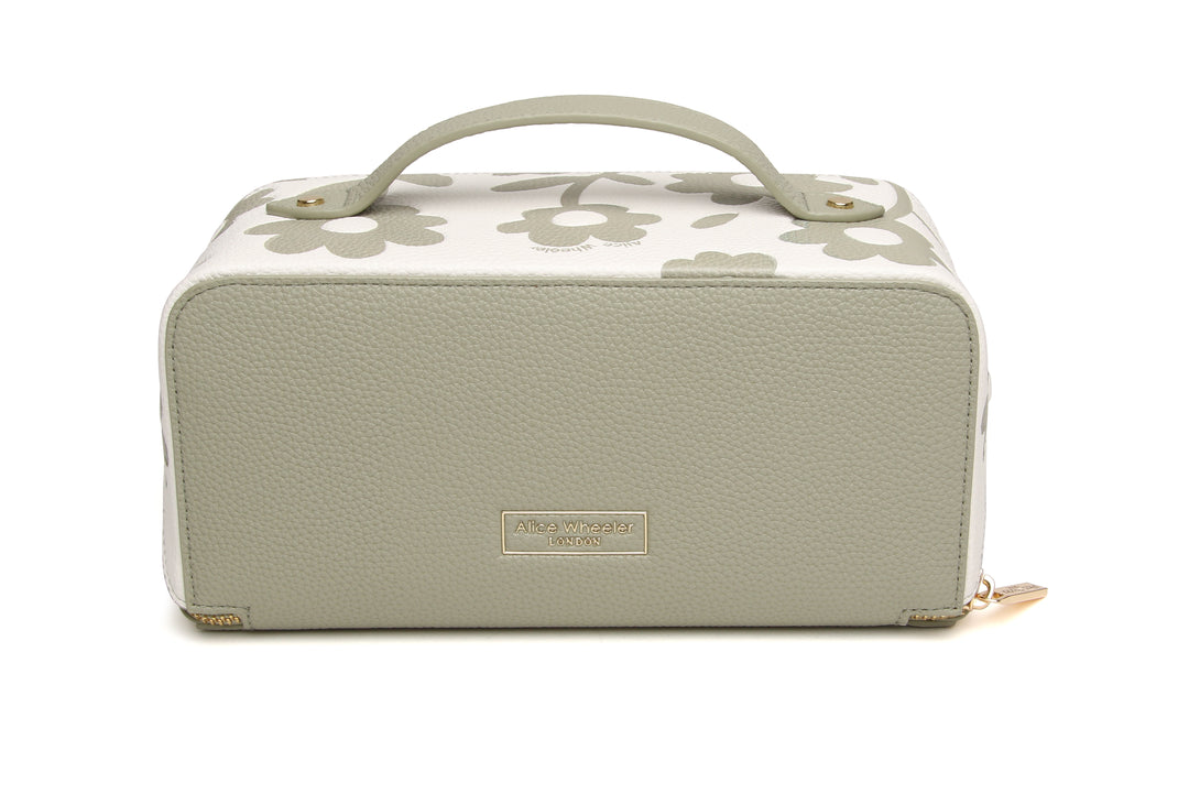 Train Case by Alice Wheeler London-- Pistachio Floral