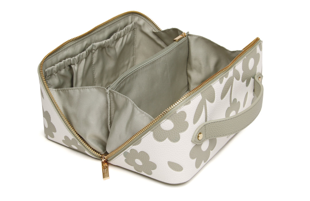 Train Case by Alice Wheeler London-- Pistachio Floral