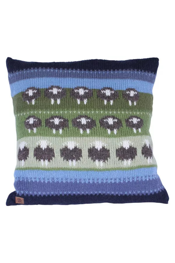 Flock of Grey Herdwick Sheep Pillow