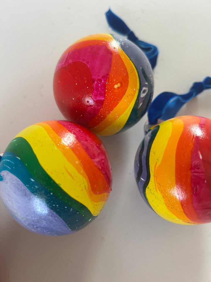 Marbled Ceramic Baubles by the Colour Emporium