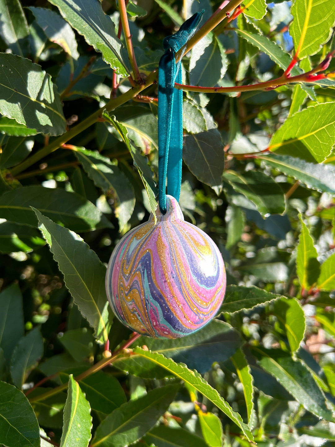 Marbled Ceramic Baubles by the Colour Emporium