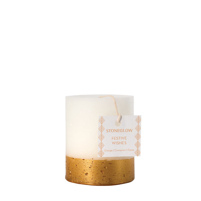 Seasonal Collection - Festive Wishes - Short Pillar - Scented Candle