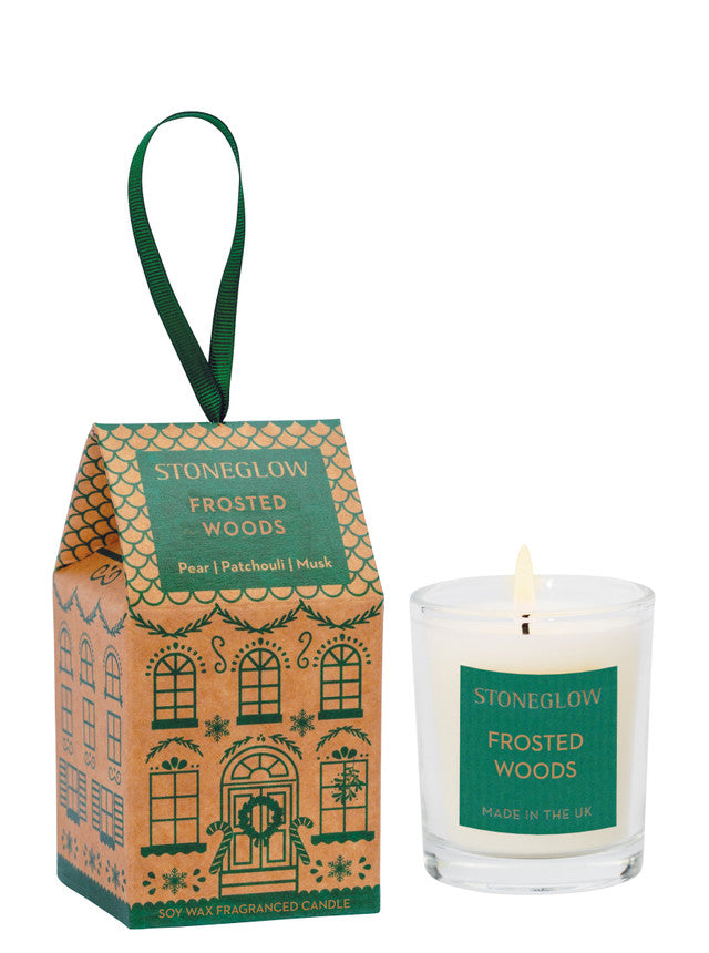 Seasonal Collection - Frosted Woods - Mini Scented Candle - House (soy wax)