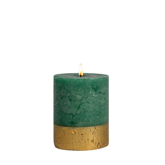 Seasonal Collection - Frosted Woods - Short Pillar - Scented Candle