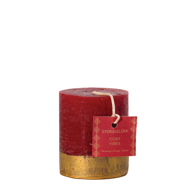Seasonal Collection - Cosy Vibes - Short Pillar - Scented Candle