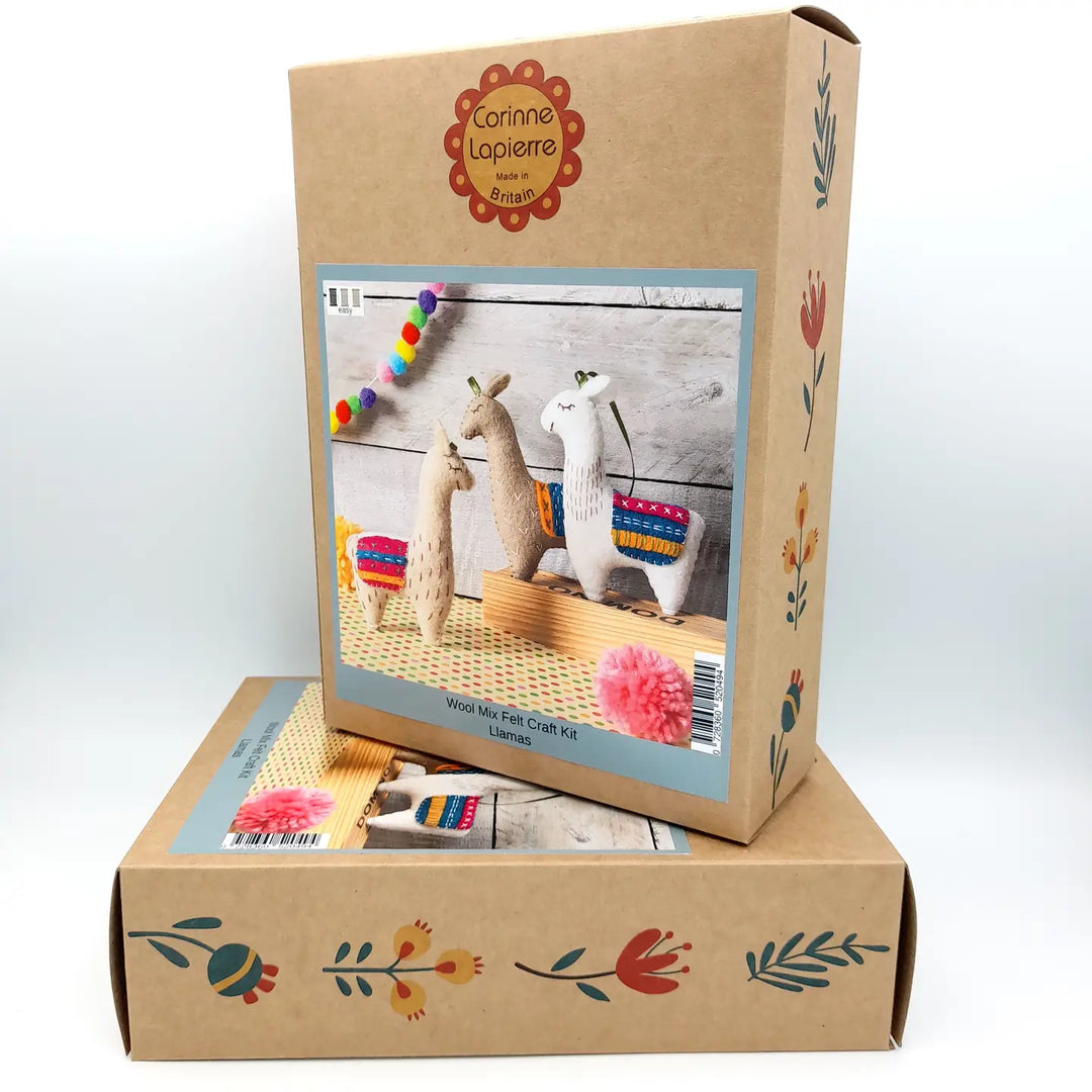 Llamas Wool Mix Felt Craft Kit