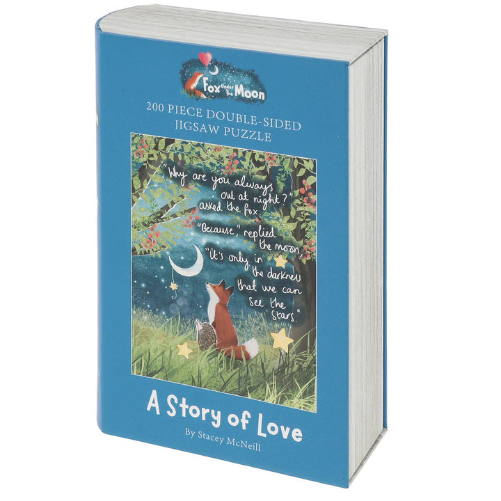 Fox Under The Moon Love 200 Piece Double Sided Jigsaw Puzzles