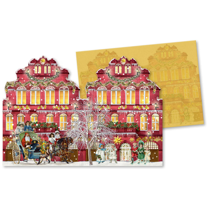 Mini House Lantern Advent Card