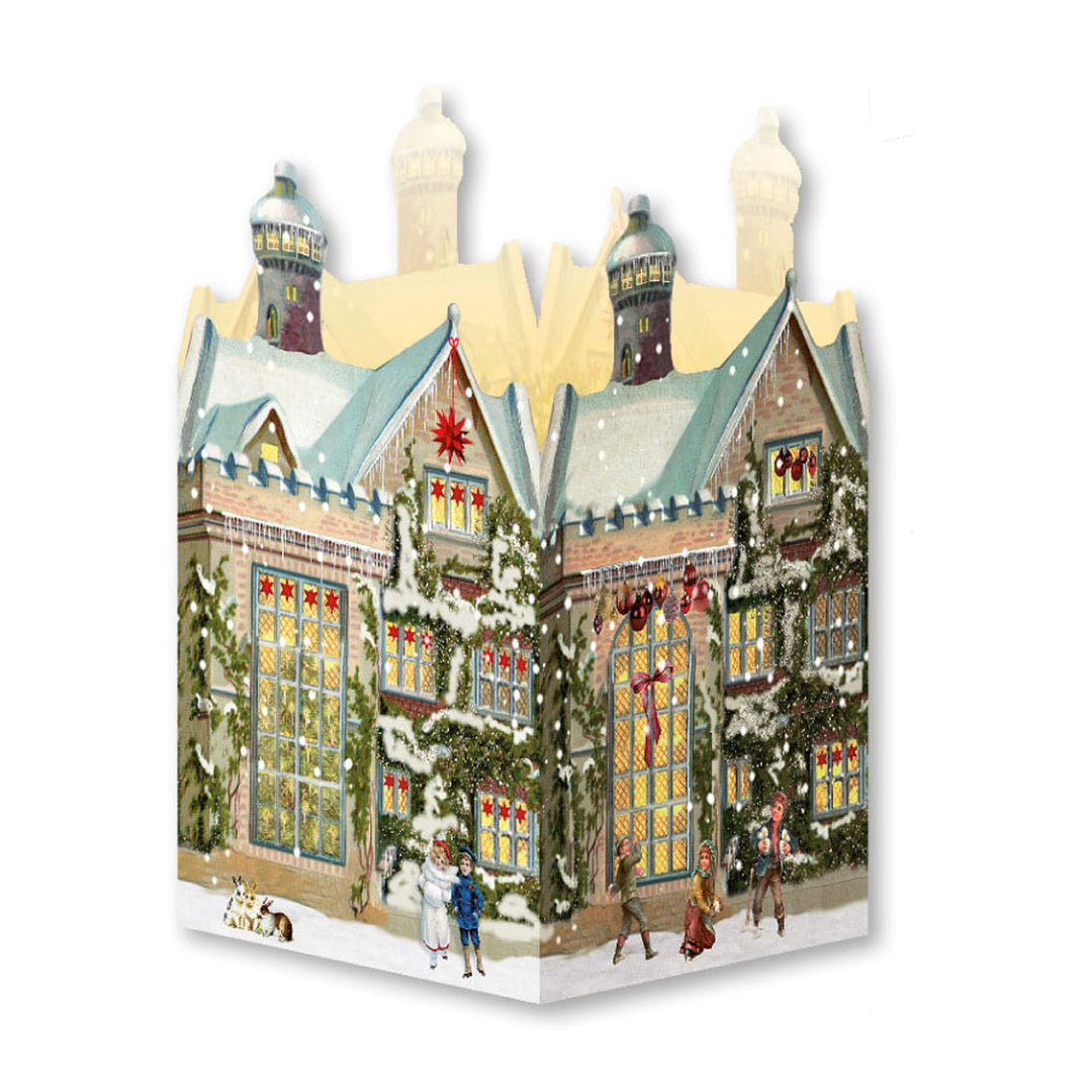 Mini House Lantern Advent Card
