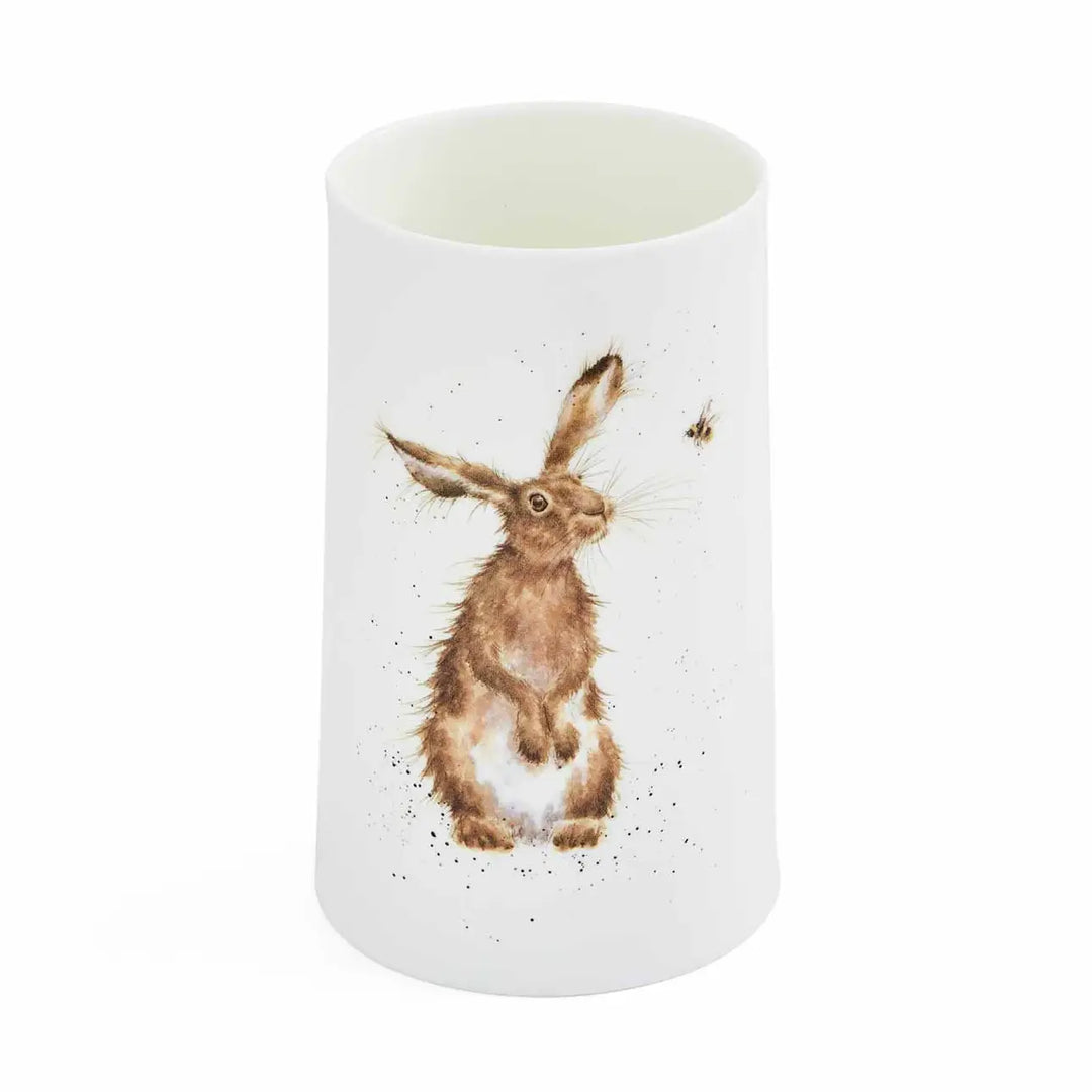 'Hare and Bee' Bone China Vase by Wrendale Designs