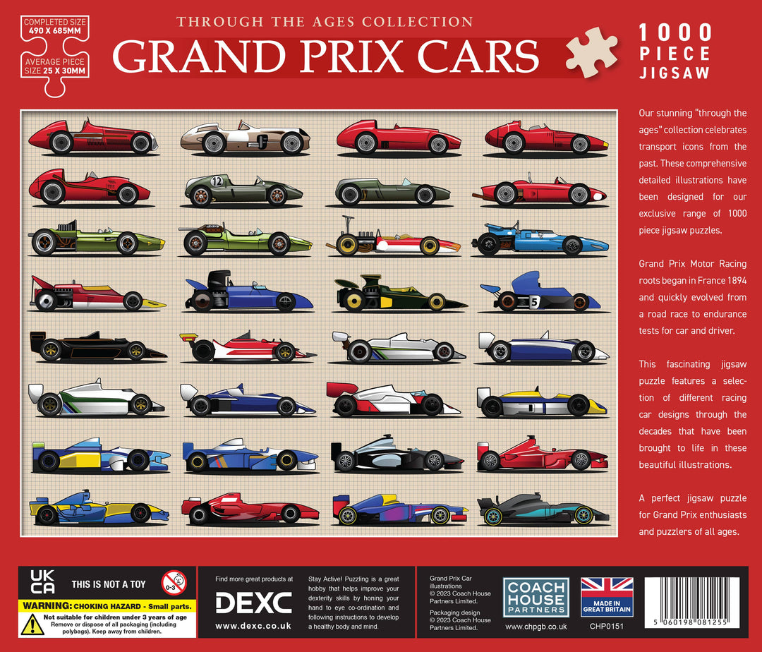 Grand Prix Racing Cars 1000 Piece Jigsaw